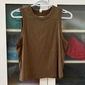 Lululemon Classic Fit Cotton Blend Tank Artifact SZ 4 LIKE NEW ❤️